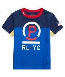 Polo Ralph Lauren Blue Cotton Jersey T-Shirt.